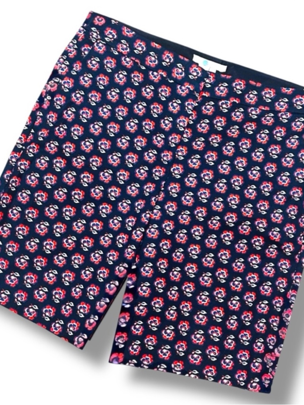 Boden Richmond Floral Shorts Blue White Red Size 10